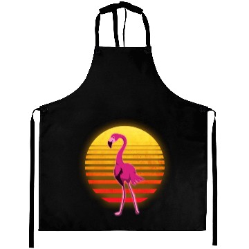 Discover Neon Flamingo Aprons