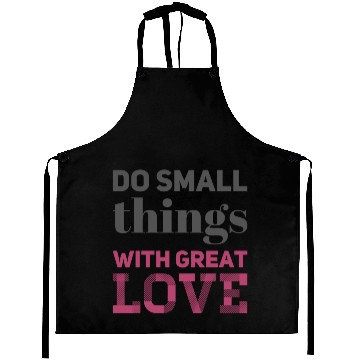Discover Do Small Things grey/rose Aprons
