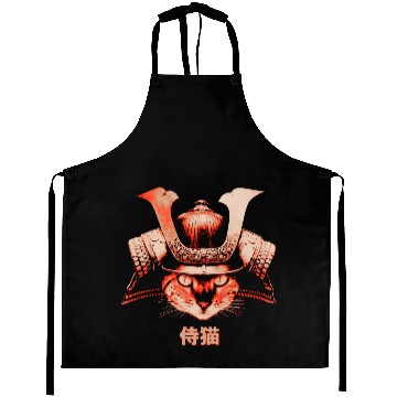 Discover Samurai Cat Aprons