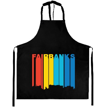 Discover Retro 1970's Style Fairbanks Alaska Skyline Aprons