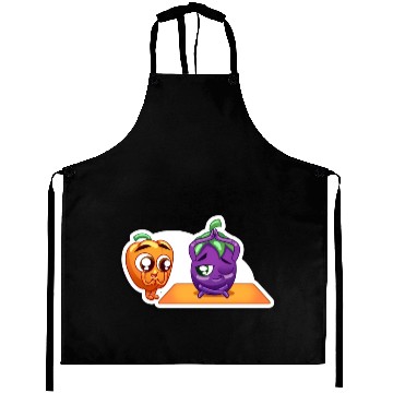 Discover peper and eggplant yoga Aprons