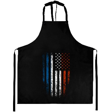 Discover France US Flag Grunge Aprons