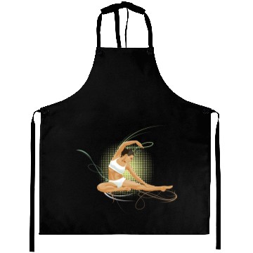 Discover Yoga Woman Aprons