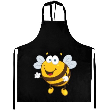 Discover Cool bee insect smiles wildlife Aprons
