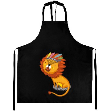 Discover Lion with feather crown Aprons