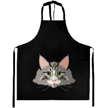 Discover grey cat Aprons
