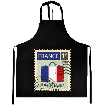 Discover stamp france Aprons
