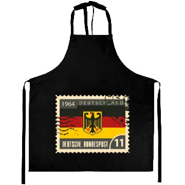 Discover germany post stamp Aprons