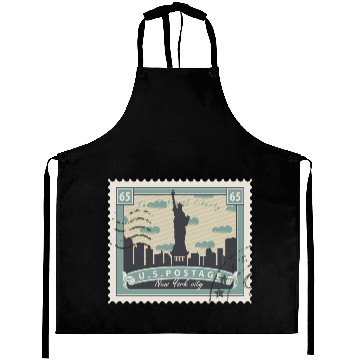Discover Countries Flags new york Aprons