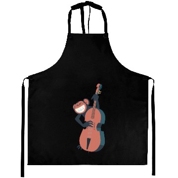 Discover ape playing cello Aprons