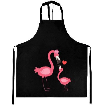 Discover flamingo family Aprons