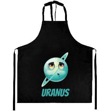 Discover Cartoon Planet Uranus Aprons