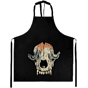 Discover dog skull Aprons