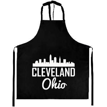 Discover Cleveland Ohio Skyline Aprons