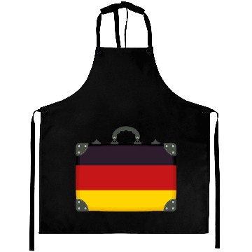Discover flag Germany suitcase Aprons