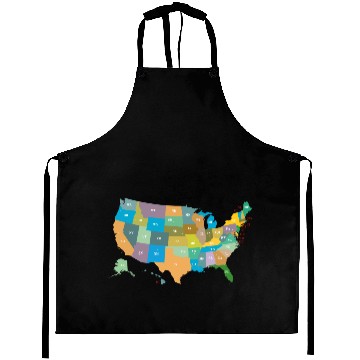 Discover US States Aprons