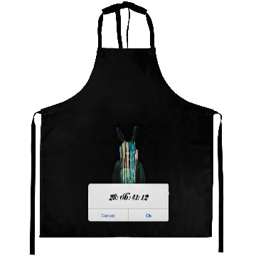 Discover DONNIE DARKO COUNT DOWN TIME ALERT WITH BUNNY MAN Aprons