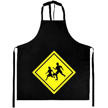 Discover Traffic Sign Caution School Aprons