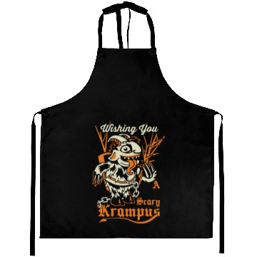 Discover Scary Krampus Aprons