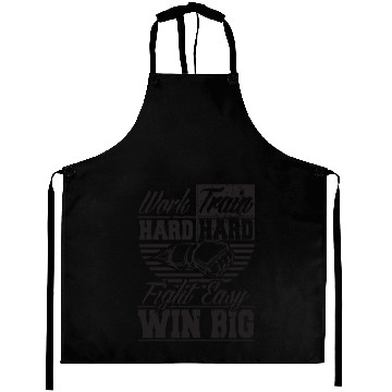 Discover Bjj - Work hard, train hard, fight easy win big Aprons