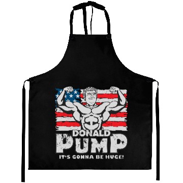 Discover Donald Pump - American Flag Aprons