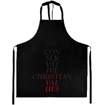 Discover Conservative Christian Values (Red Tint) Aprons