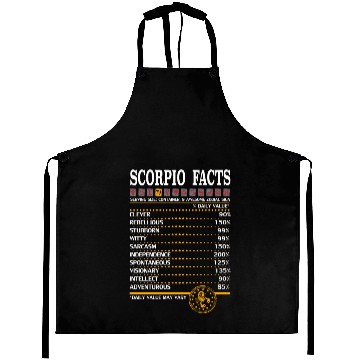Discover Scorpio Facts Zodiac Aprons