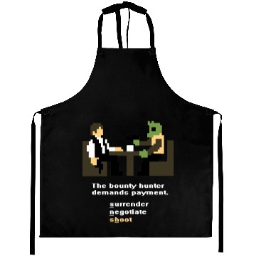 Discover Han and Greedo 8-Bit Aprons