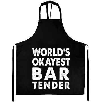 Discover World's Okayest Bartender Bar Coffee Restaurant Aprons