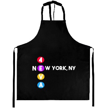 Discover new york underground subway fan Aprons