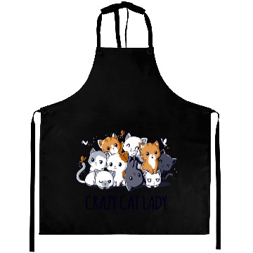 Discover Crazy Cat Lady Aprons