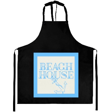 Discover blue beach house Design Aprons