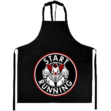 Discover Scary Clown Start Running Aprons