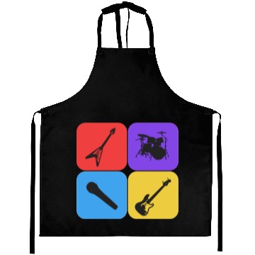 Discover Rock Band Aprons