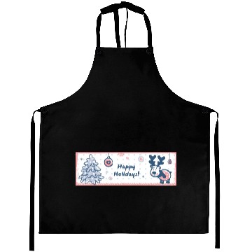 Discover Happy Holidays Aprons