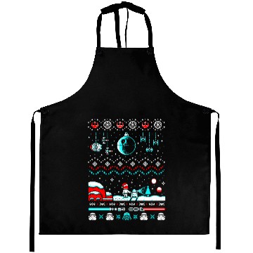 Discover Star Wars ugly Christmas sweater Aprons