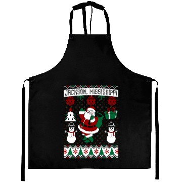 Discover Christmas Ugly Sweater Jackson Mississippi Aprons