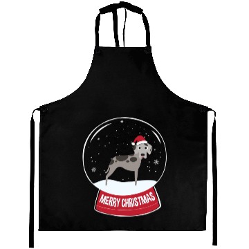 Discover Great Dane Merry Christmas Snowball Aprons