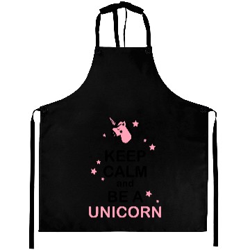 Discover keep calm unicorn Aprons