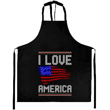 Discover I Love America Aprons