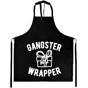 Discover Gangster Wrapper Funny Christmas Aprons