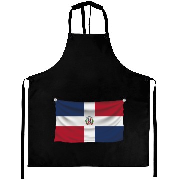 Discover flag dominican republic Aprons