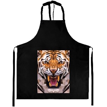 Discover Tiger Kid Logo Aprons