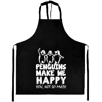 Discover Penguins Make Me Happy Aprons