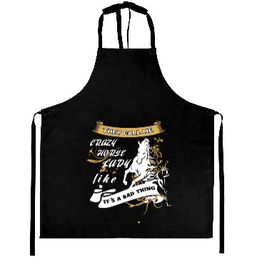 Discover Crazy Horse Lady Aprons