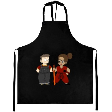 Discover Goku style couple Aprons