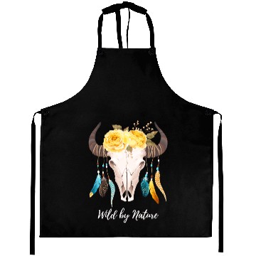 Discover Wild by nature skull Aprons