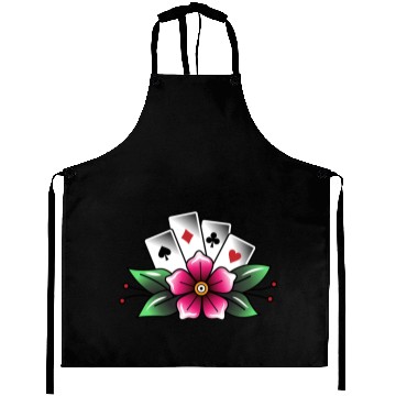 Discover Flower gambler tattoo Aprons