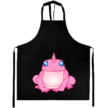 Discover Pink unicorn frog Aprons