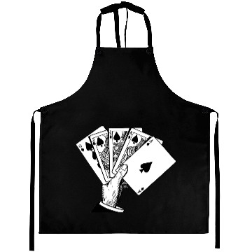 Discover Royal Flush Vintage Illustration Aprons